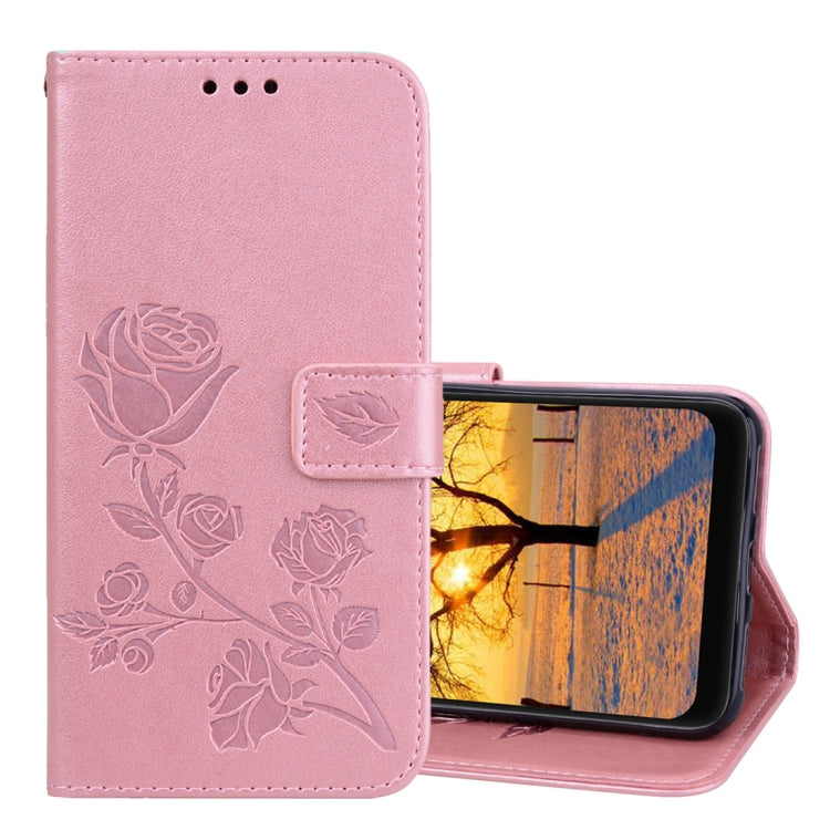 Rose Embossed Horizontal Flip PU Leather Case for Xiaomi Pocophone F1 , with Holder & Card Slots & Wallet