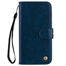 Business Style Oil Wax Texture Horizontal Flip Leather Case for Xiaomi Redmi Note 6 Pro, with Holder & Card Slots & Wallet