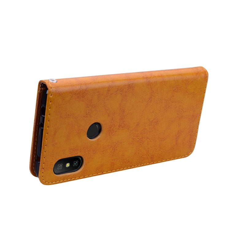 Business Style Oil Wax Texture Horizontal Flip Leather Case for Xiaomi Redmi Note 6 Pro, with Holder & Card Slots & Wallet, For Xiaomi Redmi Note 6 Pro