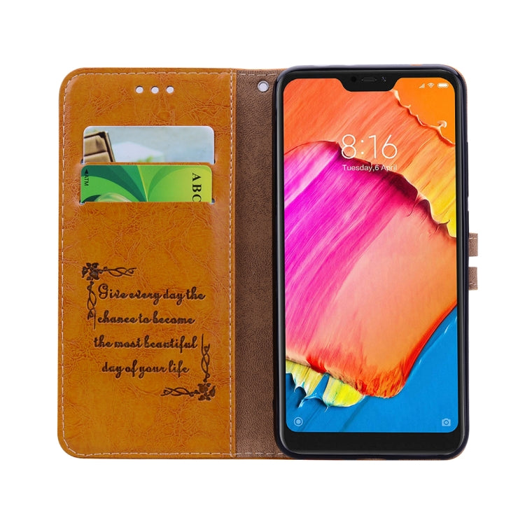 Business Style Oil Wax Texture Horizontal Flip Leather Case for Xiaomi Redmi Note 6 Pro, with Holder & Card Slots & Wallet, For Xiaomi Redmi Note 6 Pro