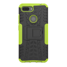 Load image into Gallery viewer, Shockproof  PC + TPU Tire Pattern Case for Xiaomi Mi 8 Lite, with Holder, For Xiaomi Mi 8 Lite