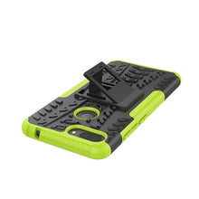 Load image into Gallery viewer, Shockproof  PC + TPU Tire Pattern Case for Xiaomi Mi 8 Lite, with Holder, For Xiaomi Mi 8 Lite