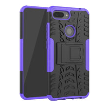 Load image into Gallery viewer, Shockproof  PC + TPU Tire Pattern Case for Xiaomi Mi 8 Lite, with Holder, For Xiaomi Mi 8 Lite