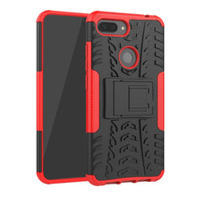 Load image into Gallery viewer, Shockproof  PC + TPU Tire Pattern Case for Xiaomi Mi 8 Lite, with Holder, For Xiaomi Mi 8 Lite