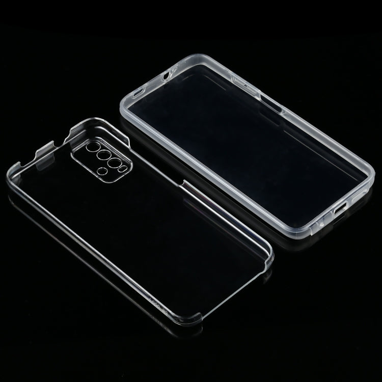 For Xiaomi Redmi Note 9 4G PC+TPU Ultra-Thin Double-Sided All-Inclusive Transparent Mobile Phone Case