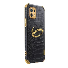 Load image into Gallery viewer, For Xiaomi Mi 11 6D Electroplated TPU Crocodile Pattern Magnetic Leather Case with Ring Holder, For Xiaomi Mi 11