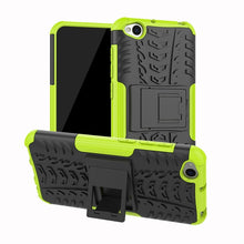 Load image into Gallery viewer, Tire Texture TPU+PC Shockproof Protective Case for Xiaomi Redmi Go, with Holder, For Xiaomi Redmi Go