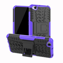 Load image into Gallery viewer, Tire Texture TPU+PC Shockproof Protective Case for Xiaomi Redmi Go, with Holder, For Xiaomi Redmi Go