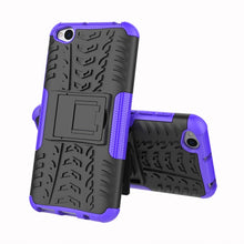 Load image into Gallery viewer, Tire Texture TPU+PC Shockproof Protective Case for Xiaomi Redmi Go, with Holder