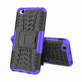 Tire Texture TPU+PC Shockproof Protective Case for Xiaomi Redmi Go, with Holder