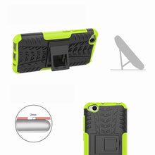 Load image into Gallery viewer, Tire Texture TPU+PC Shockproof Protective Case for Xiaomi Redmi Go, with Holder, For Xiaomi Redmi Go