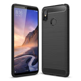 Brushed Texture Carbon Fiber Shockproof TPU Case for Xiaomi Mi Max 3
