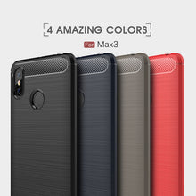 Load image into Gallery viewer, Brushed Texture Carbon Fiber Shockproof TPU Case for Xiaomi Mi Max 3, For Xiaomi Mi Max 3