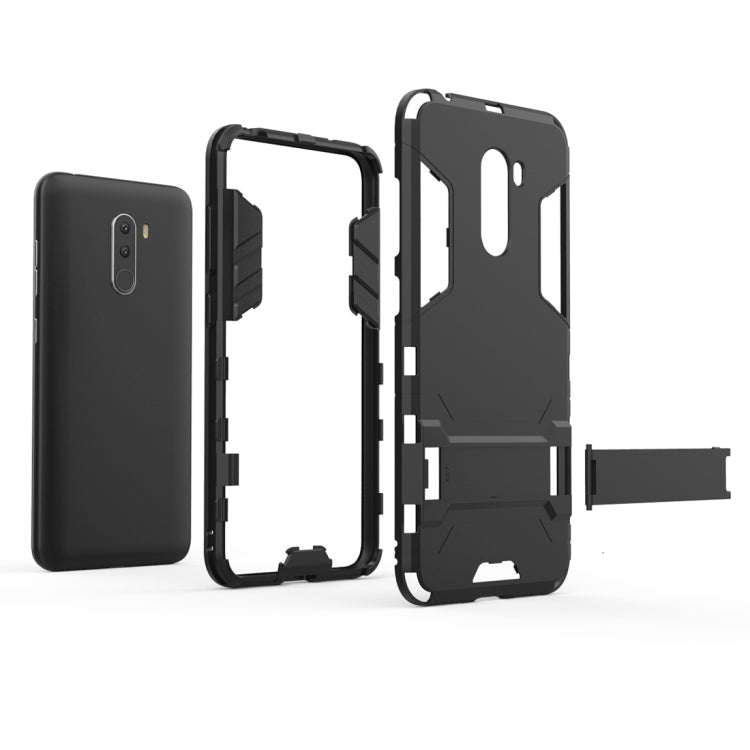 Shockproof PC + TPU  Case for Xiaomi Pocophone F1, with Holder