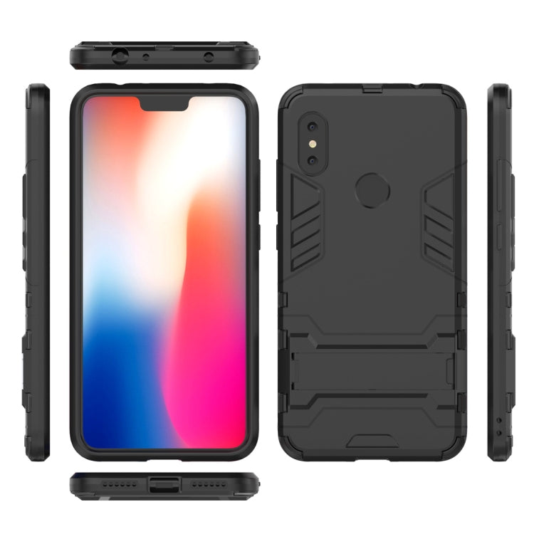 Shockproof PC + TPU  Case for Xiaomi Redmi Note 6, with Holder