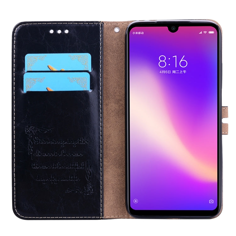 Business Style Oil Wax Texture Horizontal Flip Leather Case for Xiaomi Redmi 7, with Holder & Card Slots & Wallet, For Xiaomi Redmi 7