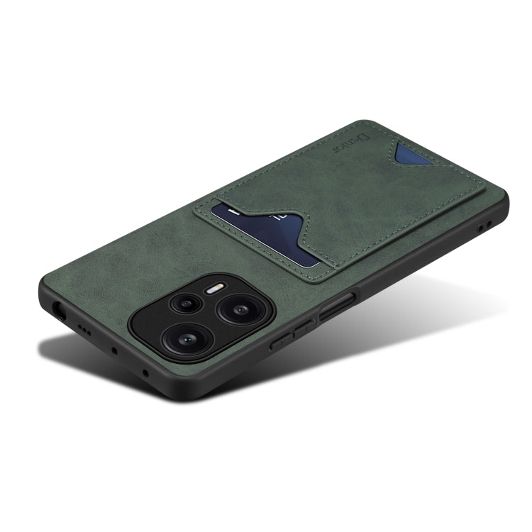 Denior PU Back Cover Card Slot Holder Phone Case For Xiaomi Redmi Note 12 Turbo / Poco F5, For Xiaomi Redmi Note 12 Turbo / Poco F5