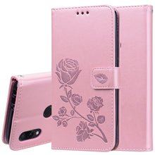 Load image into Gallery viewer, Rose Embossed Horizontal Flip PU Leather Case for Xiaomi Redmi 7, with Holder &amp; Card Slots &amp; Wallet