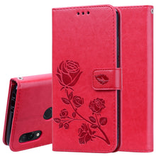 Load image into Gallery viewer, Rose Embossed Horizontal Flip PU Leather Case for Xiaomi Redmi 7, with Holder &amp; Card Slots &amp; Wallet
