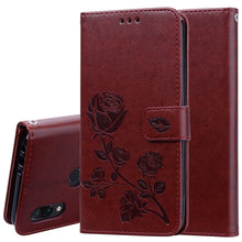 Load image into Gallery viewer, Rose Embossed Horizontal Flip PU Leather Case for Xiaomi Redmi 7, with Holder &amp; Card Slots &amp; Wallet, For Xiaomi Redmi 7