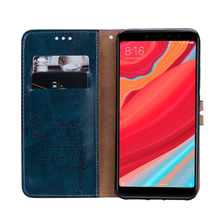 Business Style Oil Wax Texture Horizontal Flip Leather Case for Xiaomi Redmi S2, with Holder & Card Slots & Wallet, For Xiaomi S2