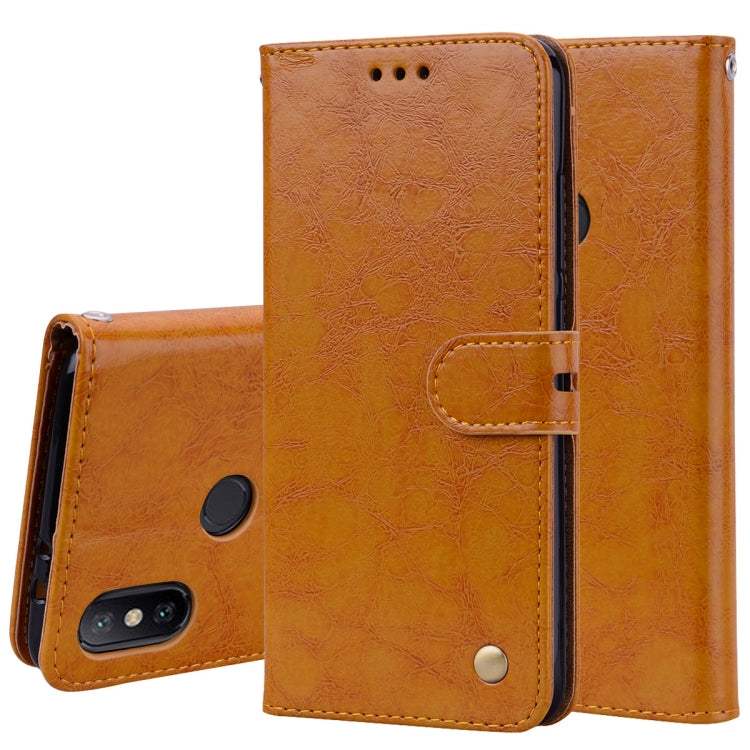 Business Style Oil Wax Texture Horizontal Flip Leather Case for Xiaomi Mi 6X / A2, with Holder & Card Slots & Wallet, For Xiaomi Mi 6X, For Xiaomi Mi 6X / A2