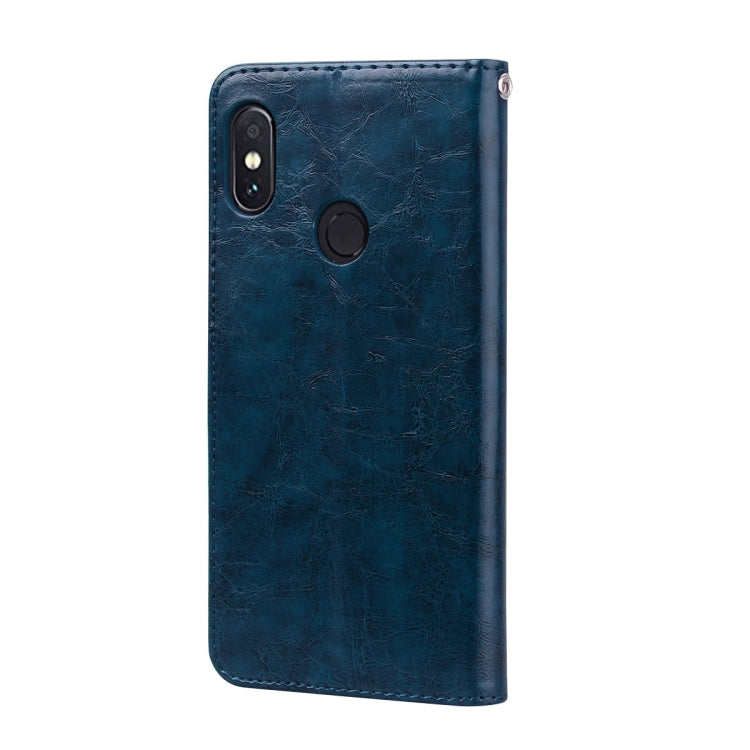Business Style Oil Wax Texture Horizontal Flip Leather Case for Xiaomi Redmi Note 5 Pro, with Holder & Card Slots & Wallet, For Xiaomi Note 5 Pro