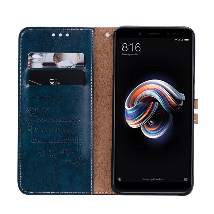 Business Style Oil Wax Texture Horizontal Flip Leather Case for Xiaomi Redmi Note 5 Pro, with Holder & Card Slots & Wallet, For Xiaomi Note 5 Pro
