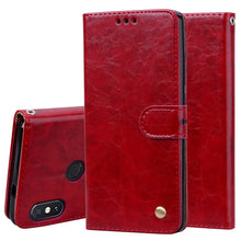 Load image into Gallery viewer, Business Style Oil Wax Texture Horizontal Flip Leather Case for Xiaomi Redmi Note 5 Pro, with Holder &amp; Card Slots &amp; Wallet, For Xiaomi Note 5 Pro