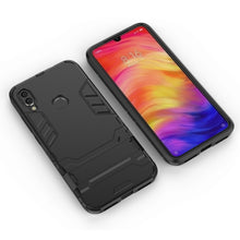 Load image into Gallery viewer, Shockproof PC + TPU Case for XiaoMi RedMi Note 7, with Holder, XiaoMi RedMi Note 7