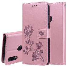 Load image into Gallery viewer, Rose Embossed Horizontal Flip PU Leather Case for Xiaomi Redmi Note 7, with Holder &amp; Card Slots &amp; Wallet