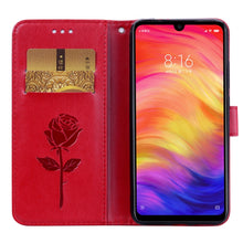 Load image into Gallery viewer, Rose Embossed Horizontal Flip PU Leather Case for Xiaomi Redmi Note 7, with Holder &amp; Card Slots &amp; Wallet