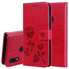 Load image into Gallery viewer, Rose Embossed Horizontal Flip PU Leather Case for Xiaomi Redmi Note 7, with Holder &amp; Card Slots &amp; Wallet, For Xiaomi Redmi Note 7