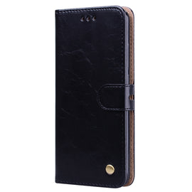 Business Style Oil Wax Texture Horizontal Flip Leather Case for Xiaomi Redmi Note7, with Holder & Card Slots & Wallet, For Xiaomi Redmi Note7
