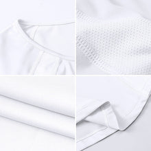 Load image into Gallery viewer, Tight Round Neck Sports Short Sleeve T-shirt For Ladies, S, M, L, XL, XXL