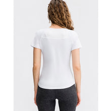 Load image into Gallery viewer, Tight Round Neck Sports Short Sleeve T-shirt For Ladies, S, M, L, XL, XXL