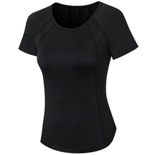 Load image into Gallery viewer, Tight Round Neck Sports Short Sleeve T-shirt For Ladies, S, M, L, XL, XXL