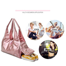 Load image into Gallery viewer, Soft Nylon Cloth Shoulder Sports Gym Yoga Handbag