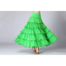 Load image into Gallery viewer, Sequin Swing Modern Dance Long Skirt Competition Costume, Free Size