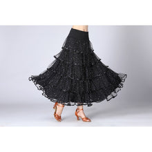 Load image into Gallery viewer, Sequin Swing Modern Dance Long Skirt Competition Costume, Free Size