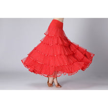 Load image into Gallery viewer, Sequin Swing Modern Dance Long Skirt Competition Costume, Free Size