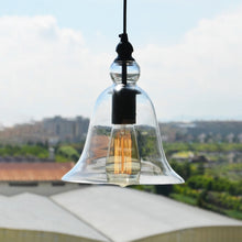 Load image into Gallery viewer, E27 Retro Industrial Hanging Lamp Small Bell Transparent Glass Pendant Light