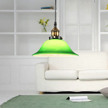 Load image into Gallery viewer, LED Industrial Edison Vintage Style Hanging lamp Green Emerald Glass Pendant Light with E27 Bulb