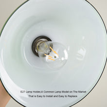 Load image into Gallery viewer, LED Industrial Edison Vintage Style Hanging lamp Green Emerald Glass Pendant Light with E27 Bulb