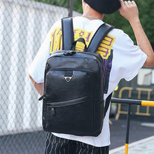 Load image into Gallery viewer, Wide Strap Casual PU Leather Double-shoulder Bag Messenger Bag for Men