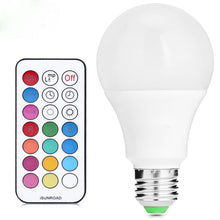 Load image into Gallery viewer, 10W E27 RGB Dimmable Color Changing Lighting LED Light Bulbs