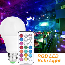 Load image into Gallery viewer, 10W E27 RGB Dimmable Color Changing Lighting LED Light Bulbs