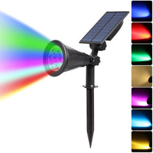 Load image into Gallery viewer, Solar Lights 2-in-1 Waterproof 4 LED Solar Spotlight Adjustable Wall Light Landscape Light Security Lighting
