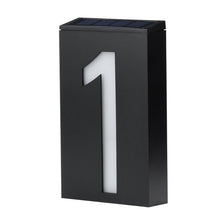 Load image into Gallery viewer, 0.36W Solar Powered Wall Mount 6 LEDs Lighting Doorplate Lamp House Number Porch Lights with Solar Pannel(1), -1.0, -2.0, -3.0, -4.0, -5.0, -6.0, -7.0, -8.0, -9.0, 0.0