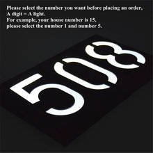 Load image into Gallery viewer, 0.36W Solar Powered Wall Mount 6 LEDs Lighting Doorplate Lamp House Number Porch Lights with Solar Pannel(1), -1.0, -2.0, -3.0, -4.0, -5.0, -6.0, -7.0, -8.0, -9.0, 0.0